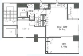プレイアデ虎ノ門 902 間取り図