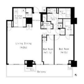 パークマンション三田綱町ザフォレスト 8階 間取り図