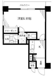 プライムアーバン千代田富士見 603 間取り図