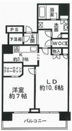 ベイクレストタワー 36階 間取り図