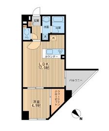 プライムアーバン日本橋人形町 503 間取り図