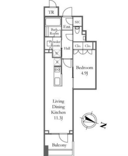 プラウド千代田淡路町 6階 間取り図