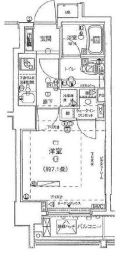 グランスイートTOKYOマークス 2階 間取り図