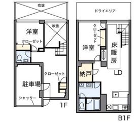 パークフラッツ祐天寺 102 間取り図