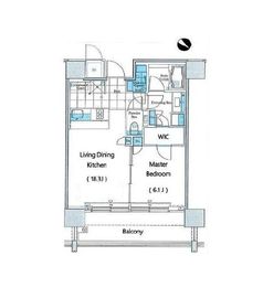 THE ROPPONGI TOKYO CLUB RESIDENCE 21階 間取り図