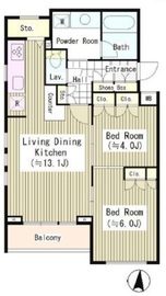 エル・セレーノ南麻布 403 間取り図