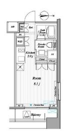 レジディア錦糸町2 710 間取り図