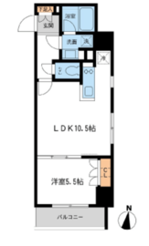 レジデンス両国駅前 1106 間取り図