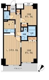 日本橋ファーストレジデンス 1306 間取り図