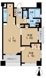 プロスペクト森下 8階 間取り図