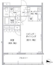 ヒューリックコート雪が谷 418 間取り図