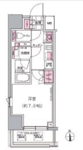 プレジリア東日本橋 901 間取り図