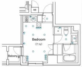 ブリリアイスト銀座東 203 間取り図