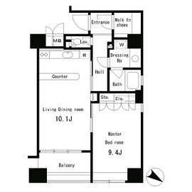 パークアクシス南麻布 801 間取り図