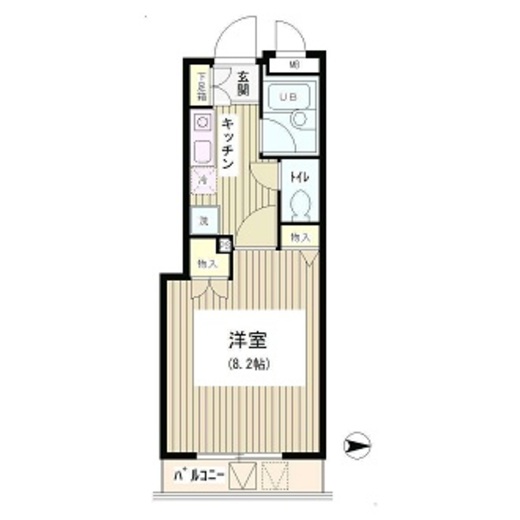 アクアコート 505 間取り図