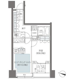 メゾンカルム本郷 603 間取り図