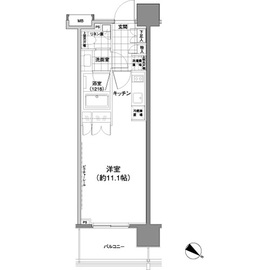 パークハビオ渋谷神山町 705 間取り図