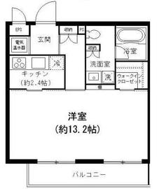 白金台アルビラ 106 間取り図