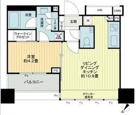 ザ・ヒルトップタワー高輪台 12階 間取り図