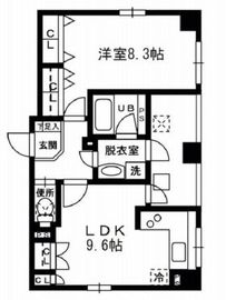 レジディア東日本橋 902 間取り図