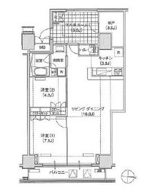 ブリリアイスト東雲キャナルコート 525 間取り図
