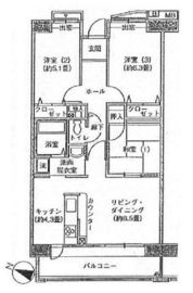 アクティ目黒駅前 2棟 505 間取り図