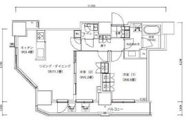 パークキューブ愛宕山タワー 2401 間取り図