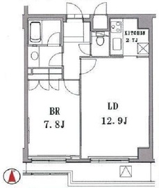 The Hermitage (ザ・ハーミティッジ) 503 間取り図