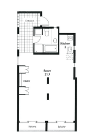 メゾン・デュ・ディズイット 301 間取り図
