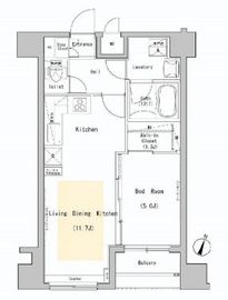 グランド・ガーラ神田 3階 間取り図