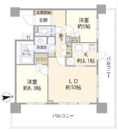 ライオンズタワー上野黒門町 17階 間取り図