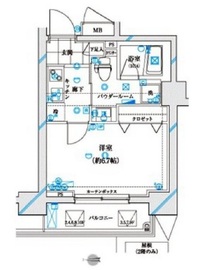 ガリシア浜松町 5階 間取り図