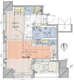 プレサンスロジェ八丁堀 1103 間取り図