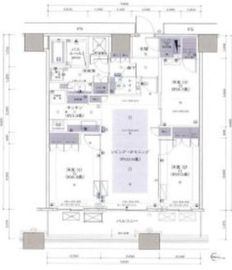 勝どきザ・タワー 4階 間取り図