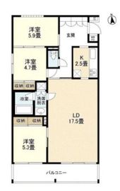 ウェルスクエア碑文谷 113 間取り図