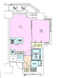 門前仲町レジデンス七番館 1105 間取り図