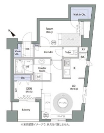 アムス八丁堀1 702 間取り図