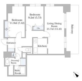 新川ハイツ 1103 間取り図