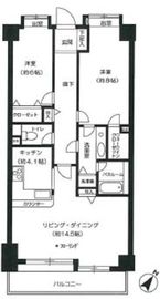 ライオンズマンション乃木坂 2階 間取り図