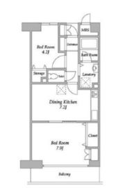 プラザ勝どき 928 間取り図