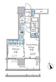 パークアクシス浅草・田原町 607 間取り図