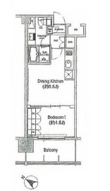 BPRレジデンス三田伊皿子坂 305 間取り図