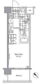 パークハビオ赤坂 805 間取り図