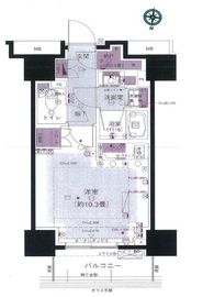 パークリュクス西新宿 6階 間取り図