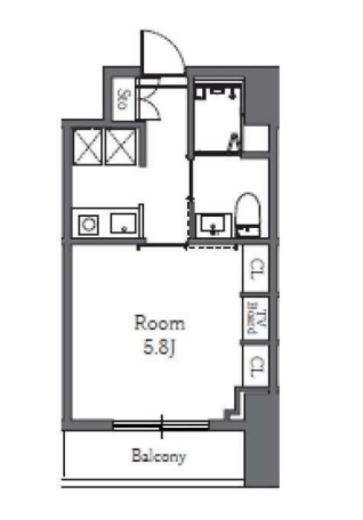 Totsu Residence Shiba (東通レジデンス芝) 702 間取り図