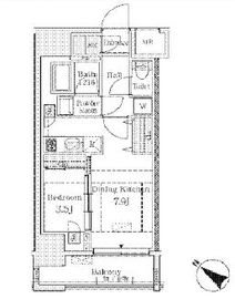 プライムレジデンス渋谷 1303 間取り図