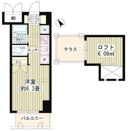 タキミハウス渋谷 603 間取り図