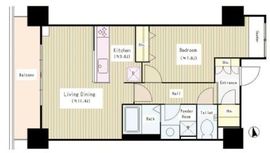 勝どきビュータワー 27階 間取り図