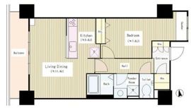 勝どきビュータワー 27階 間取り図