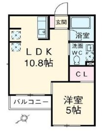 ベルジューレ高輪 304 間取り図